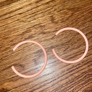 hoop earrings matte metal